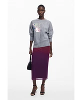 Desigual Women's Gray scale sweater