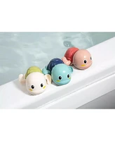 Sperric Toddler Floating Turtle Bath Toys 1-3, Wind-Up Swimming Toys Girls, Fun Cute Pool Toys Safe and Durable Bathtub Water Toys, 3-Pack