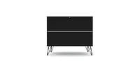Slickblue Modern Scandinavian Style Bedroom 3-Drawer Dresser in Wood Finish