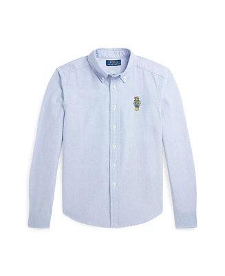 Polo Ralph Lauren Big Boys Bear Cotton Oxford Shirt