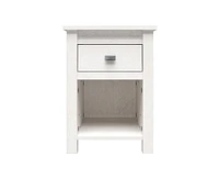Slickblue Farmhouse 1-Drawer Bedroom Nightstand for Rustic Charm and Practical Storage
