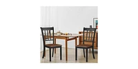 Slickblue Set of 2 Solid Wood Mission Style Armless Dining Chair