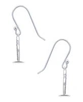 Macy's Oxidized Beaded Open-Heart Fishhook Earrings