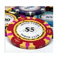 Slickblue Holo Inlay Poker Chips (25-Pack) – Premium Casino-Style Poker Chips for Tournaments and Home Games