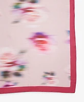 Steve Madden Blurred Roses Pattern Satin Square Scarf
