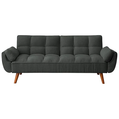 Slickblue Mid-Century Modern Sofa Bed - Stylish Convertible Couch for Small Spaces