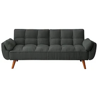 Slickblue Mid-Century Modern Sofa Bed - Stylish Convertible Couch for Small Spaces
