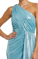 Mac Duggal Women's One Shoulder Draped Gown