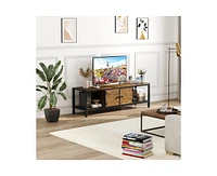 gaomon 58 Inch Tv Stand for Bedroom, Farmhouse Tv Cabinet with Storage, Tv Consoles up to 65 Inch Tv