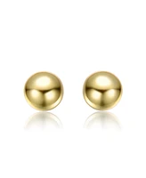 GiGiGirl 14k Gold Plated Round Ball Stud Earrings