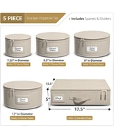 Sorbus -Piece Stackable Plate Carrier Set for Dinnerware