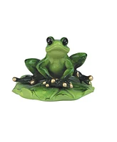 Fc Design "2-pc Gift Set" 3.75"W Frog on Lily Pad Statue Animal Figurine Statue Ornament Home Room Office Decor and Perfect Gift Ideas for Housewarmin