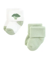 Touched by Nature Baby Boys Organic Cotton Socks, Farmers Market, 0-6 Months