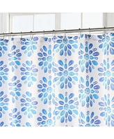 Awesome Home Boho Feathers Textured Shower Curtain, 72"X72"