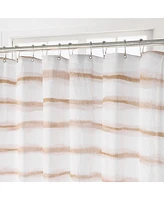 Awesome Home Wavy Stripe Texture Fabric Shower Curtain, 72"X72"