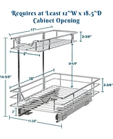Florida Brands 2 Tiers Under the Sink Organizer and Storage Pull Out 11 x 18 In