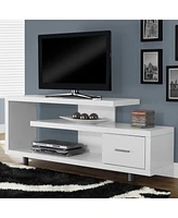 Slickblue Modern Tv Stand for Flat Screen Tv with Storage and Sleek Design