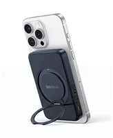 Baseus Qi2 Magnetic Power Bank 20W MagSafe Portable Charger 5000mAh Bracket Battery Pack with 360°Rotatable Ring Stand PicoGo