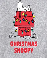 Airwaves Men's Peanuts Christmas Snoopy Long Sleeve Fleece