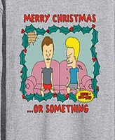 Airwaves Men's Beavis and Butthead Merry Christmas Long Sleeve Fleece