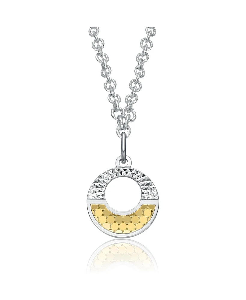 Rachel Glauber Infinite Harmony Circle Pendant Necklace