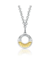 Rachel Glauber Infinite Harmony Circle Pendant Necklace