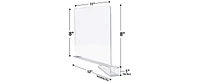 Sorbus 4 Acrylic Shelf Dividers Great Organizer for Clothes, Linens, Purse Separators, Kitchen Cabinets and more (4-Pack)