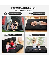 gaomon Japanese Floor Mattress Twin, Portable Futon Thicken Sleeping Mattress, for Camping & Guest Room