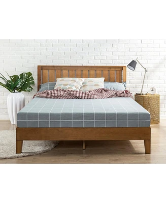 Slickblue Solid Wood Platform Bed with Headboard - Perfect Blend of Comfort and Style