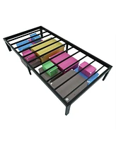 Slickblue College Dorm Metal Platform Bed Frame Sturdy and Space-Saving