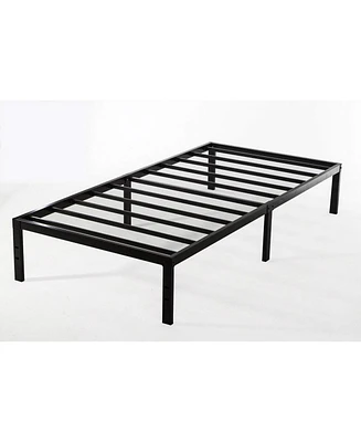 Slickblue Metal Platform Bed Frame No Box-Spring Needed for Convenient Sleeping