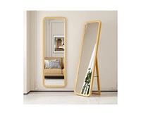 Vlsrka Wooden full-length mirror, floor standing or wall-mounted.