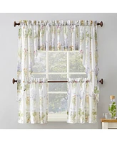 No. 918 Evesgarden Semi-Sheer Rod Pocket Kitchen Curtain Swag Pair