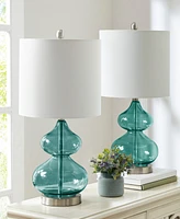 510 Design Ellipse Curved Glass Table Lamp, Set of 2