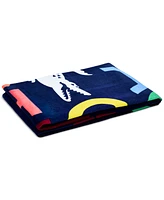 Lacoste Home Rainbow Letters Cotton Beach Towel