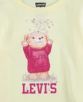 Levi's Toddler Girls Floral Tee and Wide Leg Jeans, 2-piece set