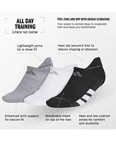 adidas Women's 3-Pk. All Day Training No Show Socks