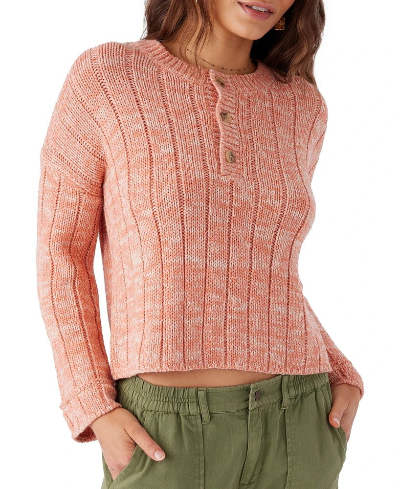 O'Neill Juniors' Oceanfront Drop-Shoulder Sweater