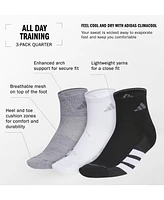 adidas Women's 3-Pk. All Day Training Quarter Socks