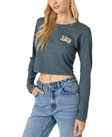 O'Neill Juniors' Daisy Daze Cotton Long-Sleeve Top