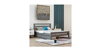 Slickblue Compact Low Profile Platform Bed with Built-in Storage Drawers