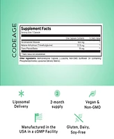 Codeage Liposomal Nicotinamide Riboside+ Supplement - 500 mg Nicotinamide Riboside - Betaine Anhydrous, Trans-Pterostilbene