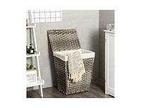 Slickblue Foldable Handwoven Laundry Basket Clothes Hamper for Convenient and Stylish Laundry Storage