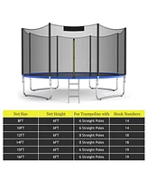 Gouun 8 Feet Trampoline Safety Replacement Protection Enclosure Net