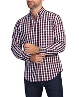 Tailorbyrd Men's Luxe Melange Check Sportshirt