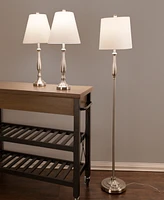 Lavish Home Lighting Table and Floor Lamp, Set of 3