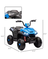 Qaba 12V Kids Atv with Spring Suspension, Forward & Reverse