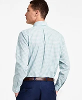 B by Brooks Brothers Men's Regular-Fit Check Dress Shirt