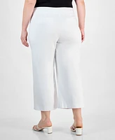 Jm Collection Plus Cropped Pull-On Pants, Exclusively at Macy's