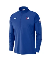 Nike Men's Royal Philadelphia 76ers 2024/25 Courtside Performance Half-Zip Top